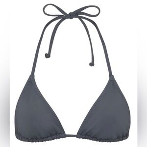 Gunmetal SKIMS Swim Bikini Triangle Top Size XS NWT
